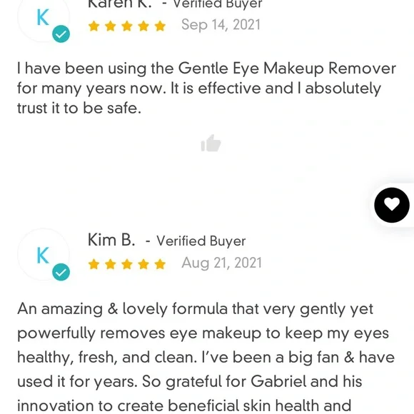 Gabriel Gentle Eye Makeup Remover ✨ Sensitive Skin Clean Beauty - Picture 5 of 6